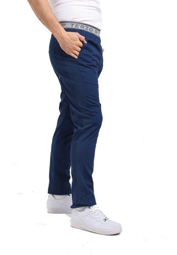 Terzo Pantalon Medico Terzo* Unisex Shapy Marino Arciel + Jersey 1