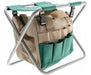 Folding Camping Chair with Organizer Bag for Gardening and Fishing 1