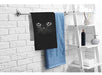 Ofloral Hand Towels Black Cat Cotton Towels, Cool Cat Head On Black 1