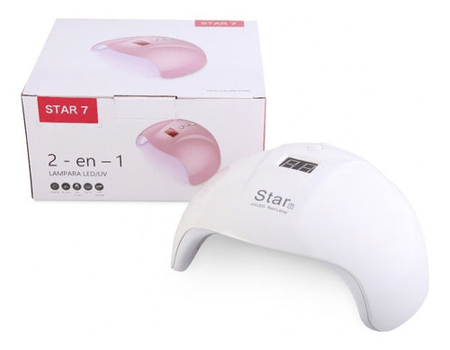 Nail Lamp Cabina Para Uñas Star7 Led/Uv 24W Semipermanente Manicuria 0