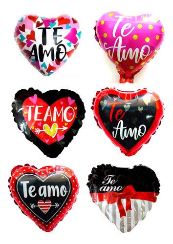 Pack 50 Globos Corazón Te Amo 23 Cm Aprox . San Valentin 1