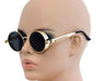 BV Round Metal Steampunk Sunglasses for Men and Women 2