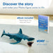 Maloa White Shark Toy Pintado A Mano + Ebook, Figuras De Ani 4