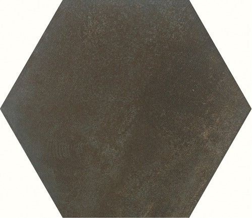 Cerámica Piso Pared Hexagonal 20x23cm Ceral Corten Marrón 0