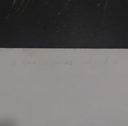 Grabado Original Castelló Firmado Num. ¡que Esperas Ángel? 2