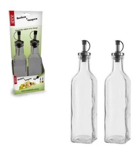 Crystal Rock Oil and Vinegar Dispenser Set 200ml X2 Pettish Online CG 2