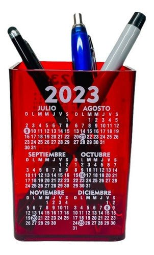 100 Colorful Pen Holders with Logo and 2019 Calendar 15