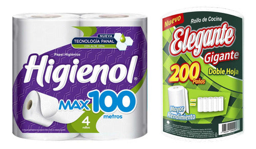 Higienol - Elegant 100 + Giant Kitchen Roll 200 0