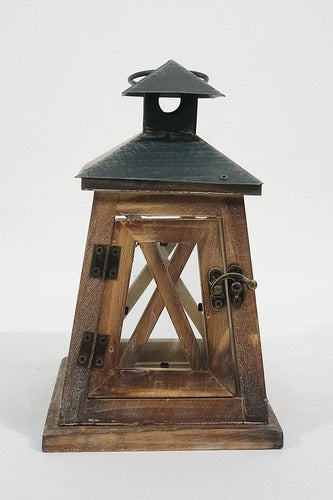 Sheshu Wooden Candle Lantern M14 #60109 0