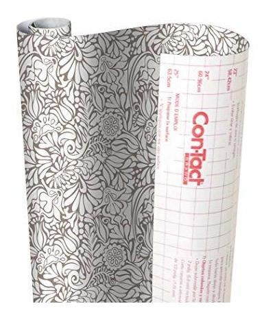 Con-Tact Brand Adhesive Covering for Shelves and Drawers - Batik Taupe 2