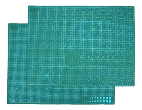 Cutting Board A1 90x60 + Cutter + 100cm Metal Ruler Set 1