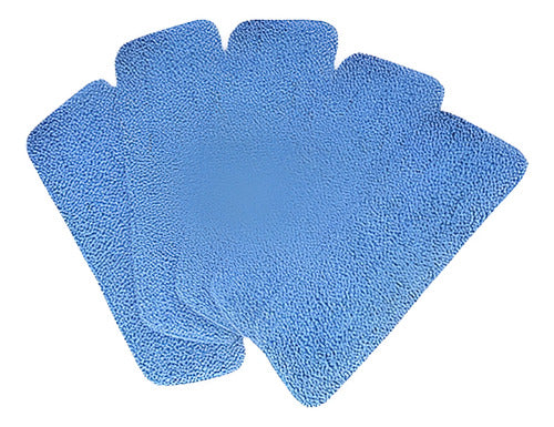 Microfiber Mop Pad Set - Blue 5 Cushion Heads 0