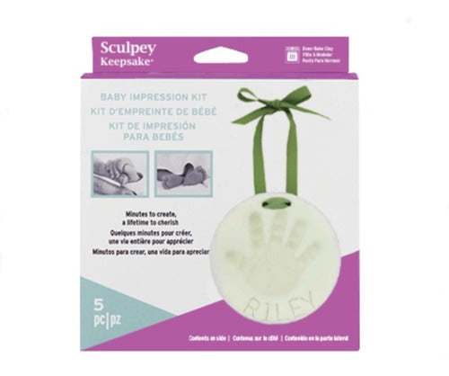 Kit Impresión En Arcilla Polimerica Para Bebe - Sculpey 0