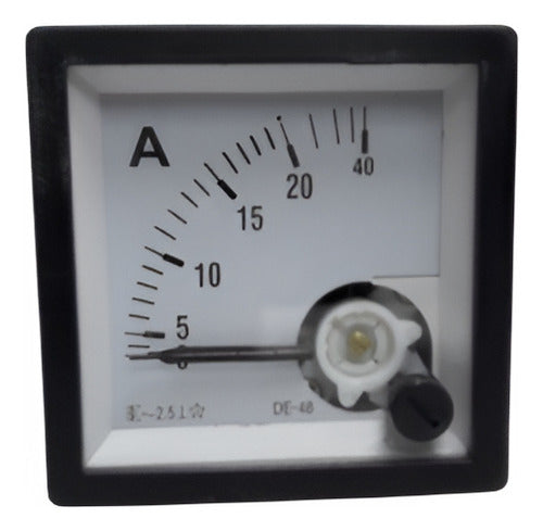 ELINDAR Combo 3 Analog Ammeters 20 Amper Direct 48 X 48mm 0