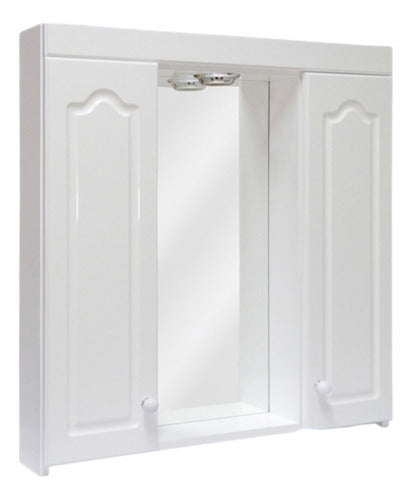 Ale-Myr Mirror Medicine Cabinet with Light 70x70x11 / 2 Module White 0