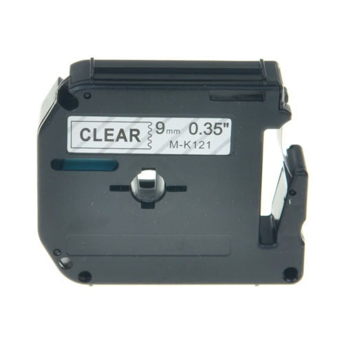 M-k121 1pk 9mm Black Clear Label Tape for B 0