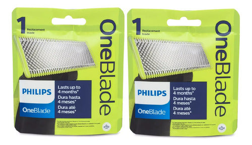 2x Repuesto Philips Qp210 Afeitadora Oneblade 0