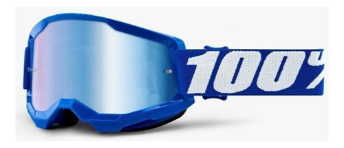 100% Strata 2 Blue Espejada Enduro MX Juri ATV 0