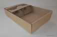 10 Corrugated Cardboard Trays with Coasters 40x20x6 1