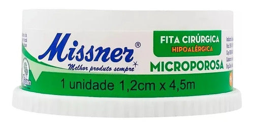 Fita Micropore Branca 1,2cm X 4,5m Missner 5 Unidades 1