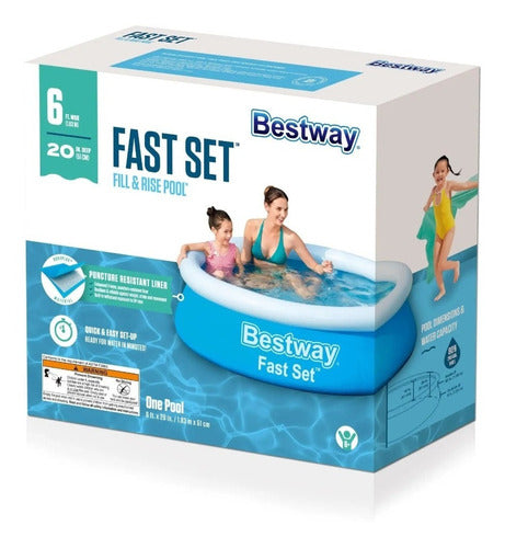 Bestway Fast Set Round Inflatable Pool 57392 2