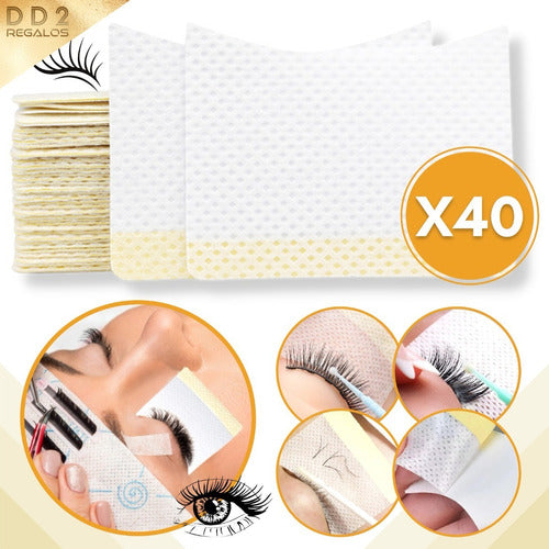 Fashion 40 Patches Permanent Lifting Extension Adhesive Eyelashes 1