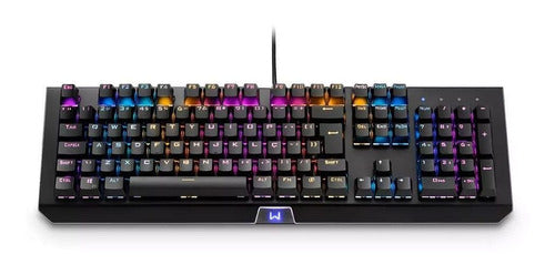 Teclado Gamer Usb Led Negro Warrior Tc235 0