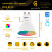 BAW Smart LED Light Bulb Pack of 4 RGB WiFi 7W GU10 2