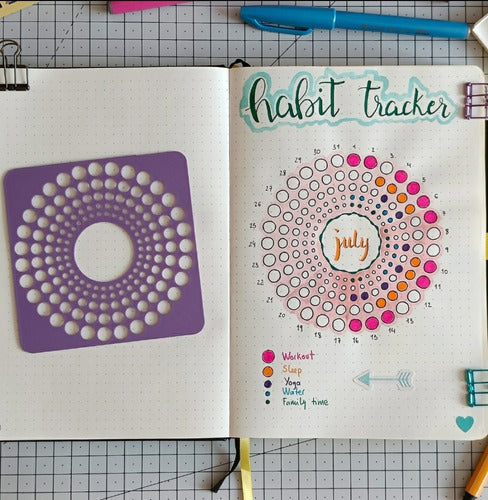 Habit Stencils X2 for Planners 1