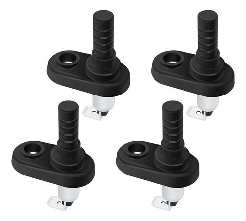 Weideer 4pcs 12v Mount Pin Switch Momentary Nickel Plated Un 0