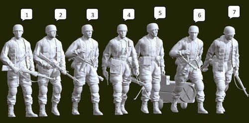 German Paratroopers Mod2 Scale 1/16 (12cm) White 0