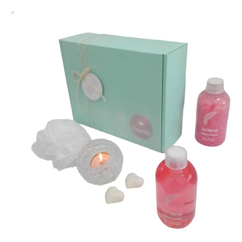 Relaxation Spa Gift Box with Rose Aroma for Ultimate Zen Experience - Kit Relax Caja Regalo Spa Rosas Set Zen Aroma N61 Disfrutalo