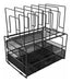 Blu Monaco Black Workspace Desk Organizer with Drawer - 3 Levels 0