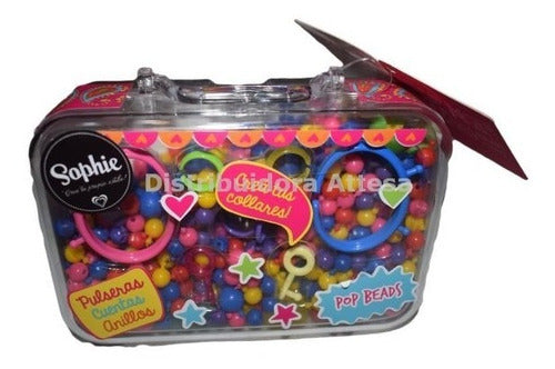 Valija Sophie Pop Beads Set De Bijouterie Para Armar Caffaro 1