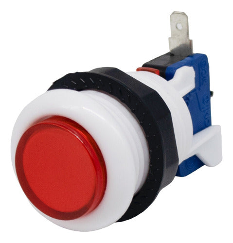 ELUMILED Arcade Push Button Microswitch 33mm O:28mm Red 0