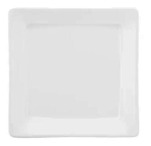 Oxford Set of 6 Dessert Plates 20cm Square Nara White 0