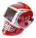 Soldadura Casco Cráneo Rojo Auto Oscurecimiento Mig Tig Arco 4