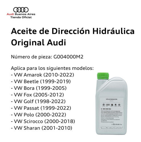 Original VW Amarok Audi Hydraulic Steering Oil 2