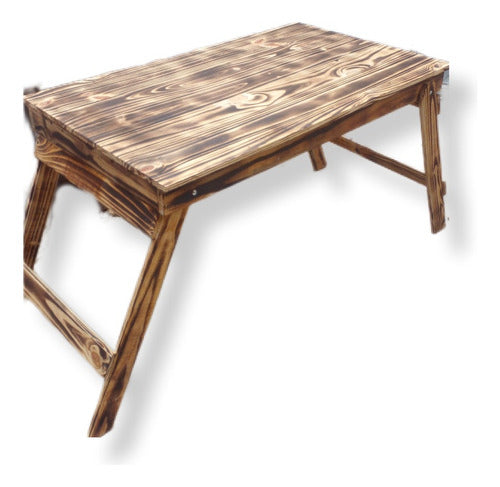 Folding Camping Table Pine Veined 0