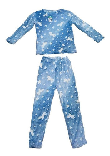 Women's Winter Polar Soft Glowing Earthly Pajama 22