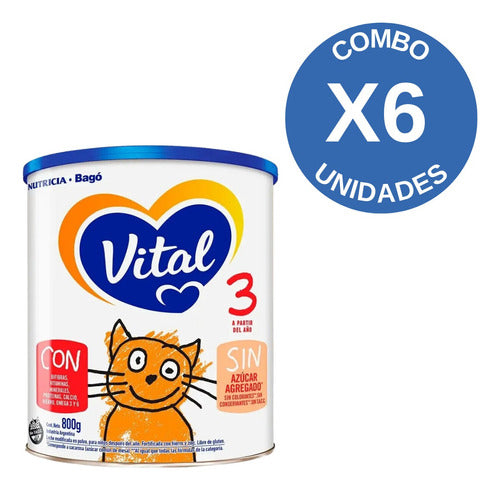 Vital 3 Combo X6 Powdered Milk Can 800g 1