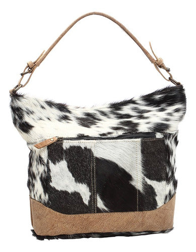 Bolso Myra S1168 Bolso De Piel De Vaca Con Doble Correa 4