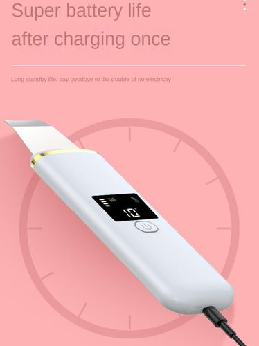 HT-2023 Ultrasonic Facial Spatula Deep Cleansing with LED Light 6