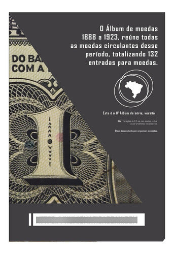 1  Álbum De Moedas Brasil Réis 1888 A 1923 Lançamento 7