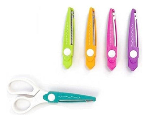 Keyroad Zig Zag Scissors with Carrying Case - 5 Cutting Styles 1