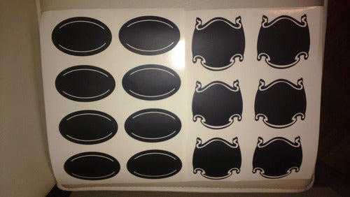 Vinyl Chalkboard Stickers - Set of Labels - Decals - South Zone 1