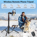 Nineigh Phone Tripod for iPhone, Aluminum Tripod Support 4