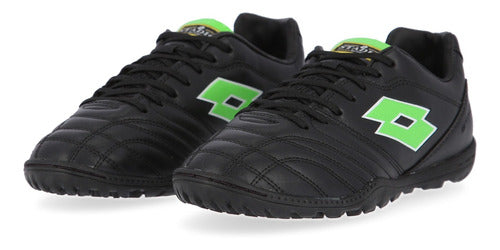 Lotto Stadio Tf Soccer Shoes in Black and Green for Men 5