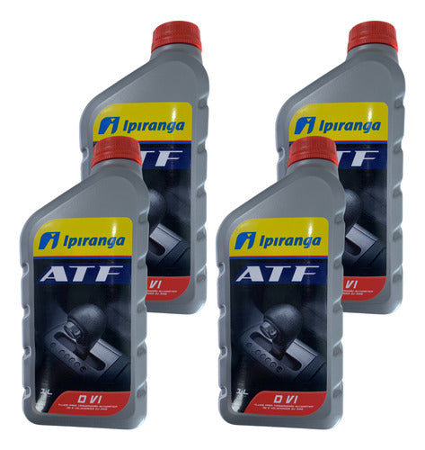 Kit 4 L Fluido Oleo Cambio Automatico Dexron 6 Atf Ipiranga 0