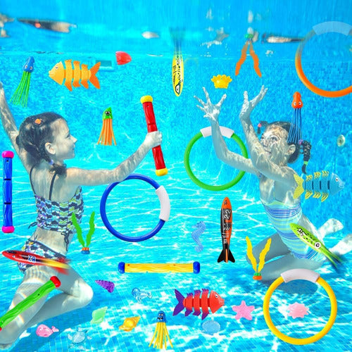 Teletiendauy Swimming Dive Toys Set X35pcs 4